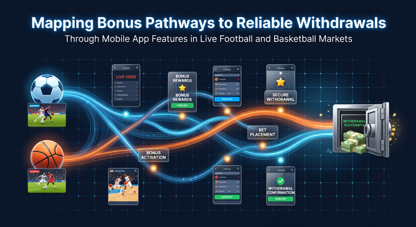 Mobile app interface showing bonus tracking and live football betting options on a smartphone screen