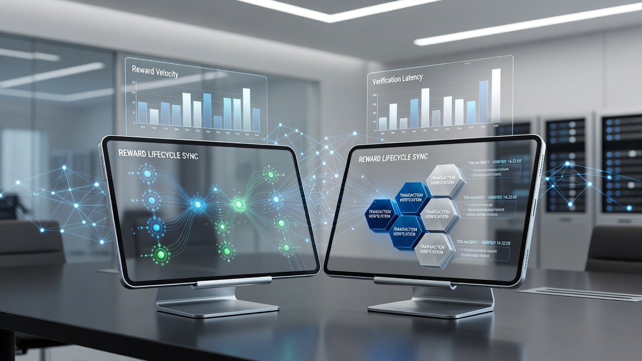 Detailed view of transaction verification dashboard linked to reward lifecycle stages in a betting app